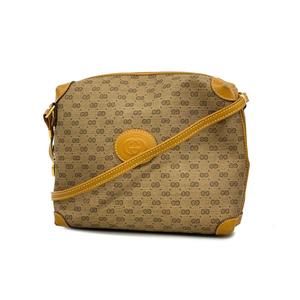 Gucci shoulder bag Micro GG 007 115 0093 leather brown ladies